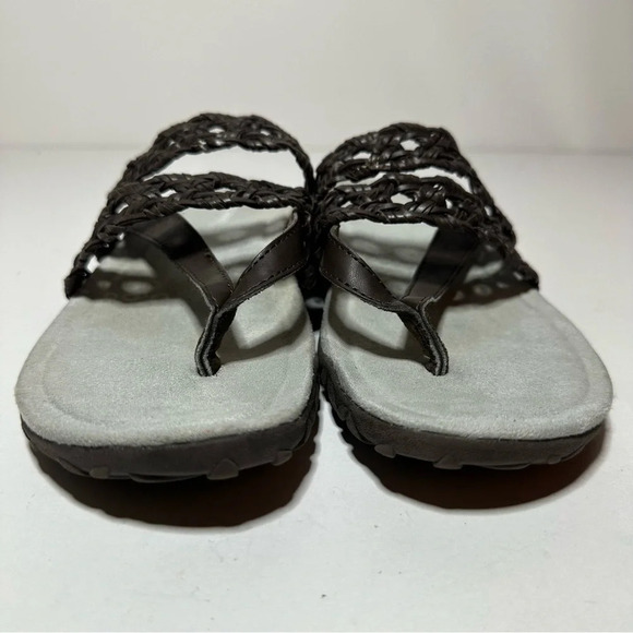 Merrell Terran Womens Sandals Flip Flops Size 7 In Espresso Brown 1119 J000416 - Picture 6 of 9